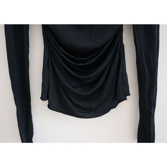 Intimately Free People OB1251780 Women's Sz S Black Wind Down Layering Top - Picture 4 of 8